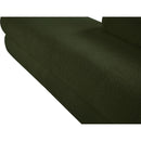  Color_Green -- Kennedy Green Teddy Fabric Upholstered Bench IMAGE 11