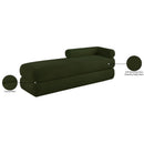  Color_Green -- Kennedy Green Teddy Fabric Upholstered Bench IMAGE 14