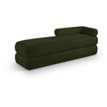  Color_Green -- Kennedy Green Teddy Fabric Upholstered Bench IMAGE 1
