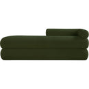  Color_Green -- Kennedy Green Teddy Fabric Upholstered Bench IMAGE 3