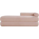  Color_Pink -- Kennedy Pink Teddy Fabric Upholstered Bench IMAGE 3