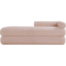 Meridian Kennedy Pink Faux Shearling Teddy Fabric Bench IMAGE 3