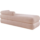  Color_Pink -- Kennedy Pink Teddy Fabric Upholstered Bench IMAGE 7