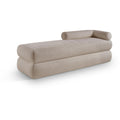  Color_Beige -- Meridian Kennedy Chenille Fabric Upholstered Bench IMAGE 1