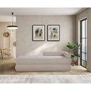  Color_Beige -- Meridian Kennedy Chenille Fabric Upholstered Bench IMAGE 2
