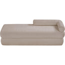  Color_Beige -- Meridian Kennedy Chenille Fabric Upholstered Bench IMAGE 6
