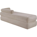  Color_Beige -- Meridian Kennedy Chenille Fabric Upholstered Bench IMAGE 7