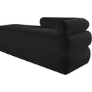  Color_Black -- Kennedy Black Chenille Fabric Upholstered Bench IMAGE 10