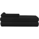  Color_Black -- Kennedy Black Chenille Fabric Upholstered Bench IMAGE 5