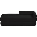  Color_Black -- Kennedy Black Chenille Fabric Upholstered Bench IMAGE 6