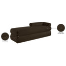  Color_Brown -- Kennedy Brown Chenille Fabric Upholstered Bench IMAGE 14