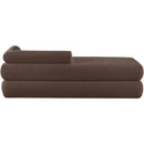  Color_Brown -- Kennedy Brown Chenille Fabric Upholstered Bench IMAGE 5