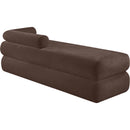  Color_Brown -- Kennedy Brown Chenille Fabric Upholstered Bench IMAGE 7