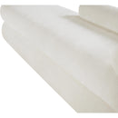  Color_Cream -- Kennedy Cream Chenille Fabric Upholstered Bench IMAGE 11