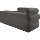  Color_Grey -- Kennedy Grey Chenille Fabric Upholstered Bench IMAGE 10