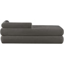  Color_Grey -- Kennedy Grey Chenille Fabric Upholstered Bench IMAGE 5
