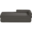  Color_Grey -- Kennedy Grey Chenille Fabric Upholstered Bench IMAGE 6