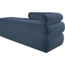  Color_Light Blue -- Kennedy Light Blue Chenille Fabric Upholstered Bench IMAGE 10