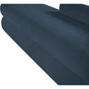  Color_Light Blue -- Kennedy Light Blue Chenille Fabric Upholstered Bench IMAGE 11