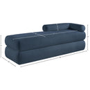  Color_Light Blue -- Kennedy Light Blue Chenille Fabric Upholstered Bench IMAGE 13