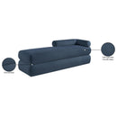  Color_Light Blue -- Kennedy Light Blue Chenille Fabric Upholstered Bench IMAGE 14