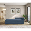  Color_Light Blue -- Kennedy Light Blue Chenille Fabric Upholstered Bench IMAGE 2