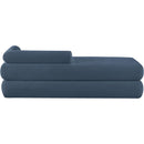  Color_Light Blue -- Kennedy Light Blue Chenille Fabric Upholstered Bench IMAGE 5