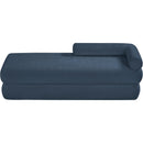  Color_Light Blue -- Kennedy Light Blue Chenille Fabric Upholstered Bench IMAGE 6