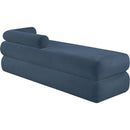  Color_Light Blue -- Kennedy Light Blue Chenille Fabric Upholstered Bench IMAGE 7