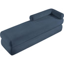 Color_Light Blue -- Kennedy Light Blue Chenille Fabric Upholstered Bench IMAGE 8