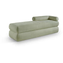  Color_Mint -- Kennedy Mint Chenille Fabric Upholstered Bench IMAGE 1
