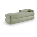 Meridian Kennedy Mint Chenille Fabric Bench IMAGE 1