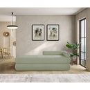  Color_Mint -- Kennedy Mint Chenille Fabric Upholstered Bench IMAGE 2