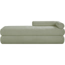  Color_Mint -- Kennedy Mint Chenille Fabric Upholstered Bench IMAGE 3
