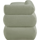 Color_Mint -- Kennedy Mint Chenille Fabric Upholstered Bench IMAGE 4