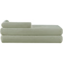  Color_Mint -- Kennedy Mint Chenille Fabric Upholstered Bench IMAGE 5