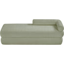 Color_Mint -- Kennedy Mint Chenille Fabric Upholstered Bench IMAGE 6