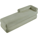  Color_Mint -- Kennedy Mint Chenille Fabric Upholstered Bench IMAGE 8
