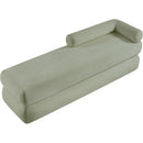 Meridian Kennedy Mint Chenille Fabric Bench IMAGE 8