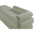  Color_Mint -- Kennedy Mint Chenille Fabric Upholstered Bench IMAGE 9