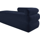  Color_Navy -- Kennedy Navy Chenille Fabric Upholstered Bench IMAGE 10