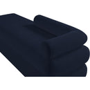  Color_Navy -- Kennedy Navy Chenille Fabric Upholstered Bench IMAGE 9
