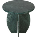  Meridian Formentera Green Marble End / Side Table IMAGE 3