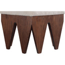  Color_Beige -- Meridian Altair Velour Fur Fabric Upholstered Bench IMAGE 5