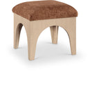  Manufacturer Color_Cognac -- Lawson Cognac Chenille Fabric Upholstered Ottoman IMAGE 1