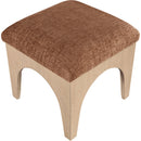  Manufacturer Color_Cognac -- Lawson Cognac Chenille Fabric Upholstered Ottoman IMAGE 4