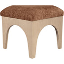  Manufacturer Color_Cognac -- Lawson Cognac Chenille Fabric Upholstered Ottoman IMAGE 5