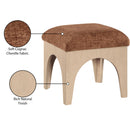  Manufacturer Color_Cognac -- Lawson Cognac Chenille Fabric Upholstered Ottoman IMAGE 7