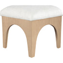  Manufacturer Color_Cream -- Lawson Cream Chenille Fabric Upholstered Ottoman IMAGE 5