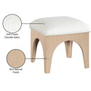  Manufacturer Color_Cream -- Lawson Cream Chenille Fabric Upholstered Ottoman IMAGE 7